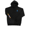 Girl x Pac-Man Ghost Sleeve Embroidered Hoodie - Black