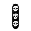 Zero Skateboard Deck Pleasures 3 Skull - 8.25 Black