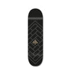 The National Skateboard Co Logo Matte & Gloss Black Team Board